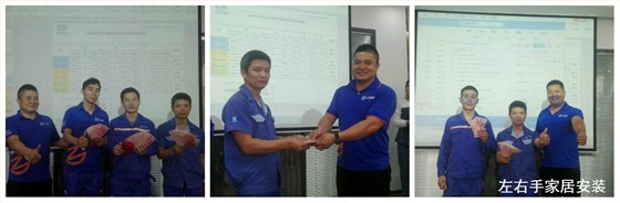 左右手優(yōu)秀團(tuán)隊(duì)獲得獎勵