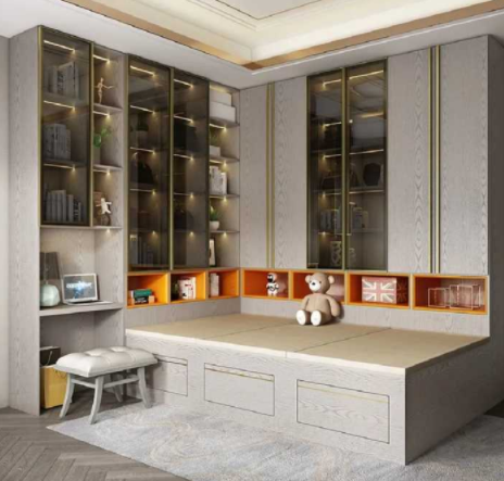 二門深色衣柜：買定制衣柜好，還是成品衣柜好？