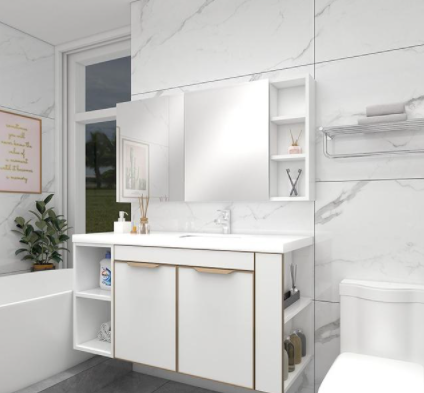 歐式實木浴室柜：浴室柜經(jīng)常換？這種浴室柜耐用又好看