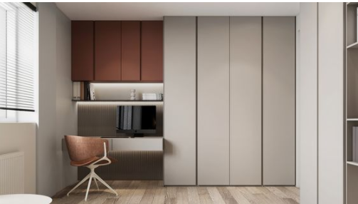 整體書(shū)柜款式：定制隱藏式書(shū)柜，藏起來(lái)的高級(jí)感！