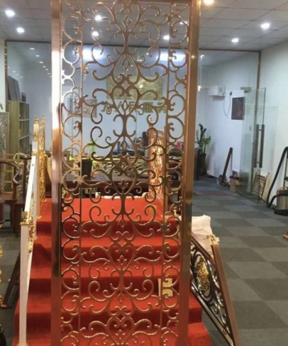家具屏風(fēng)設(shè)計(jì)：玄關(guān)柜 一種新型銅雕刻屏風(fēng)玄關(guān)圖案