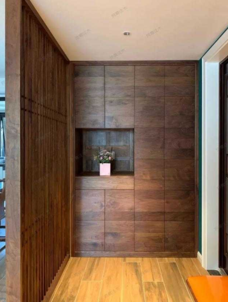 鄭州小戶型中式裝修，直入式戶型如何設(shè)計(jì)玄關(guān)？