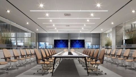 中型精品辦公室裝修，辦公室裝修中燈光如何設(shè)計？