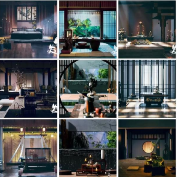 玄關(guān)設(shè)計(jì)效果圖：自然雅致意境遠(yuǎn)，新中式玄關(guān)的美你學(xué)到多少？