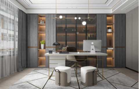 定做家具設(shè)計圖：書房里一般都要擺放什么家具，才能顯得高端有檔次？